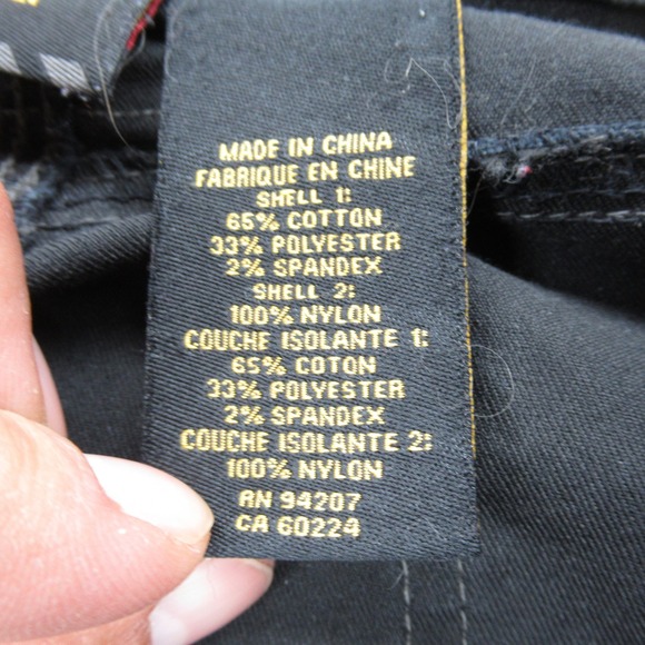 CAT Work Pants Mens 36x31 Black Carpenter Cordura Double Knee Pad Holder Roofing - Picture 8 of 16